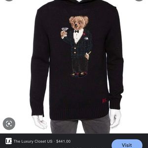 Polo Ralph Lauren black bear martini